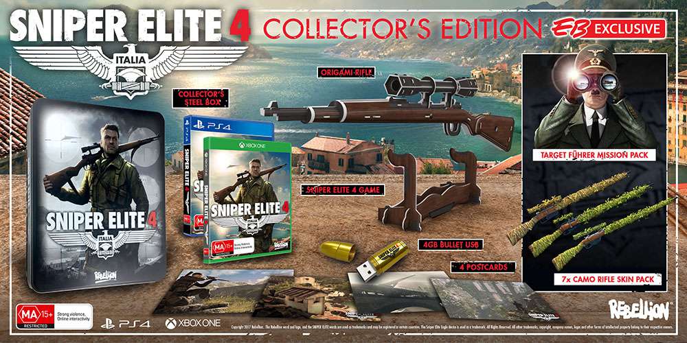 Edycja kolekcjonerska Sniper Elite 4 PS4 Xbox One