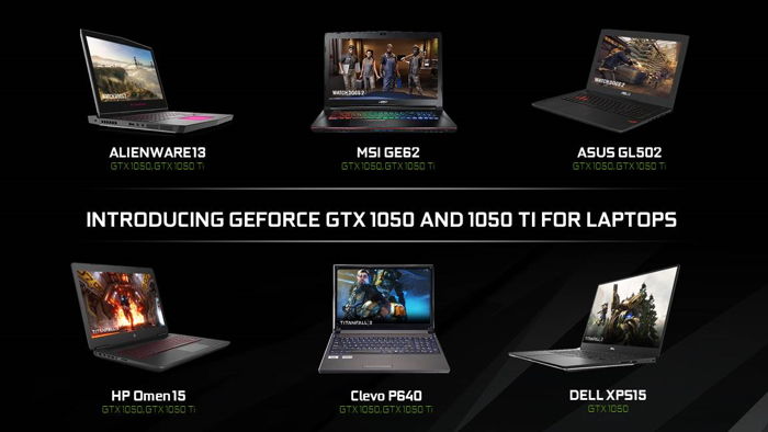 Nowe laptopy z kartami graficznymi GeForce GTX 1050 Ti oraz GTX 1050