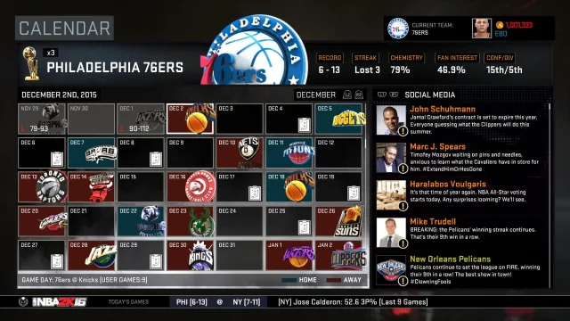 NBA 2K16 - zrzut ekranu 1