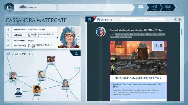 Orwell: Keeping an Eye On You - zrzut ekranu 1