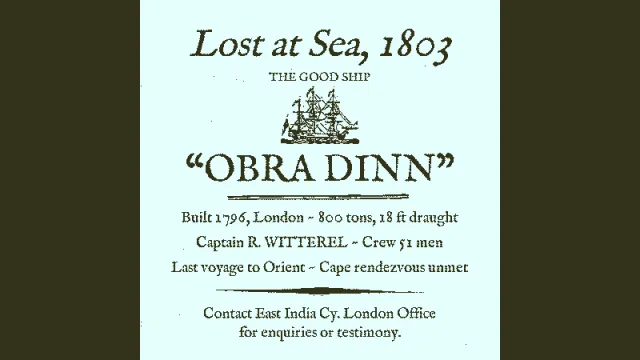 Return of the Obra Dinn - zrzut ekranu 1