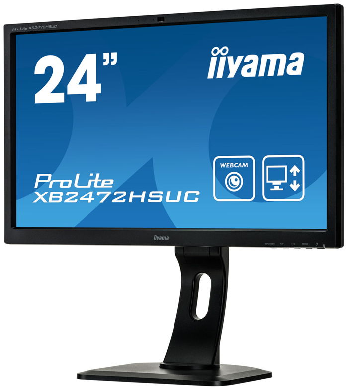Monitor iiyama XB2472HSUC-B1 z kamerą do wideokonferencji